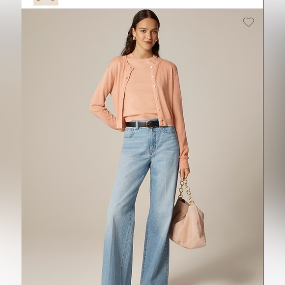 J. Crew Sweaters - J. Crew Peach cashmere Cardigan Sweater SET price is for shell and cardigan.